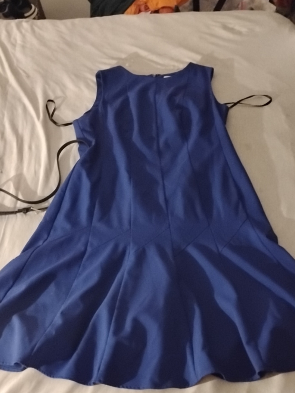 Calvin Klein Royal Blue Sleeveless Flared Dress